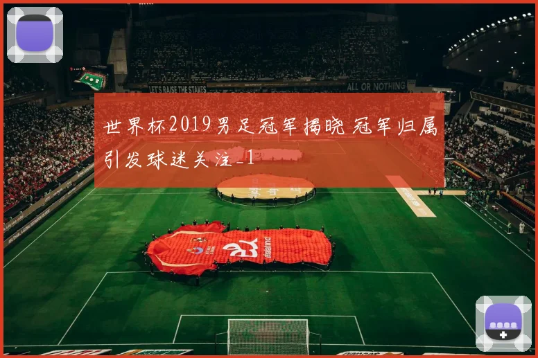 世界杯2019男足冠军揭晓 冠军归属引发球迷关注_1